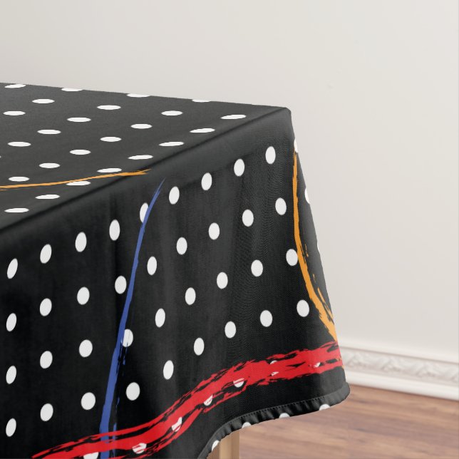 Retro Paint Spritzer und Punkte Tischdecke (Beispiel)