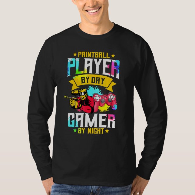 Retro Paintball Paintballer Master Shooting Team P T-Shirt (Vorderseite)