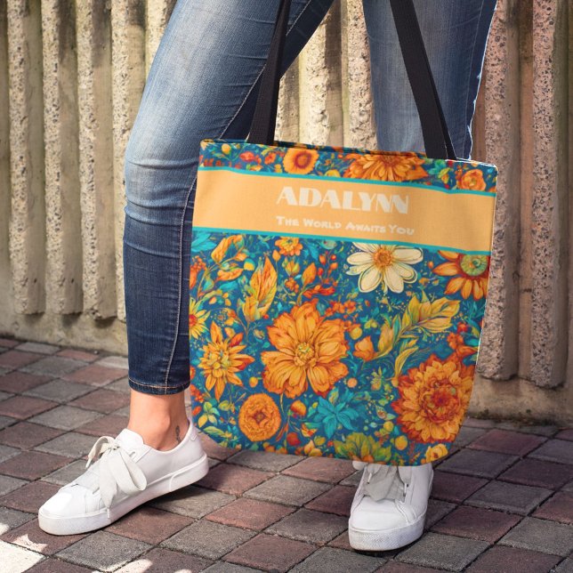 Retro Painting Abschluss Geschenke für Enkeltochte Tasche (Retro Painting Graduation Gifts for Granddaughter)