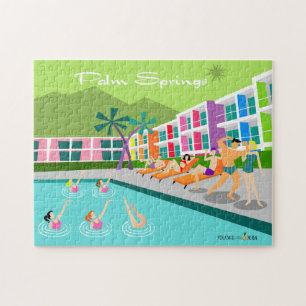 Retro Palm Springs Hotel Puzzle
