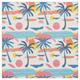 Retro-Palme Sommer Stoff
