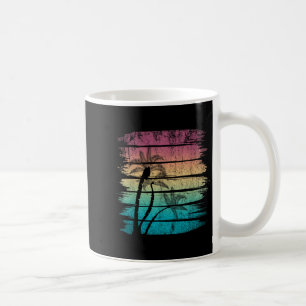Retro-Palmen Tropischer Sommerurlaub Tropisch Kaffeetasse