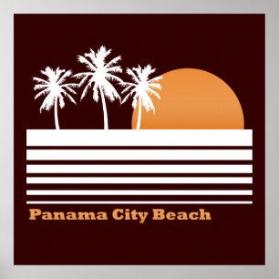 Retro Panama City Beach Plakat
