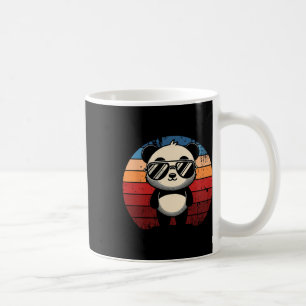 Retro Panda bei Sungles BBQ Pool Party Lustiger Pa Kaffeetasse