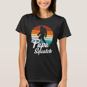 Retro Papa Squatch Yeti Vintag T-Shirt