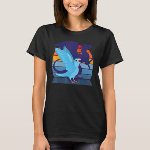 Retro Papagei I Geflügelter Drache I Kreischender  T-Shirt