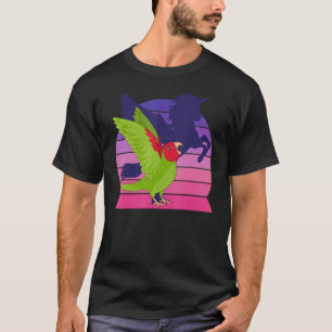 Retro Papagei I Geflügeltes Einhorn I Schreiende r T-Shirt