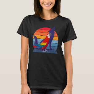 Retro Papagei I Heulender Wolf I Schreiender Schar T-Shirt