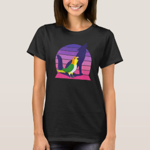 Retro Papagei I Heulender Wolf I Schreiender Weißb T-Shirt