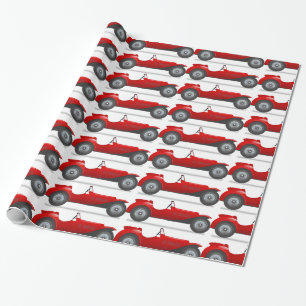 Rétro papier rouge classique d'emballage cadeau d