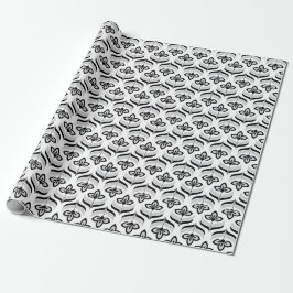 Retro-Papier zum Blumenumschlag Geschenkpapier