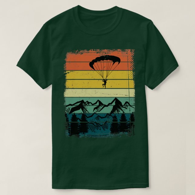 Retro Paragliding T-Shirt (Design vorne)