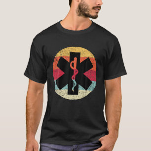 Retro Paramedic EMS Techniker EMT Krankenpflege Ge T-Shirt