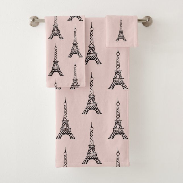 Retro Paris Eiffel Tower Badetücher Set Geschenk (Insitu)