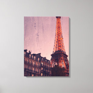 Retro Paris - Immer eine gute Idee - überzogene Ca Leinwanddruck