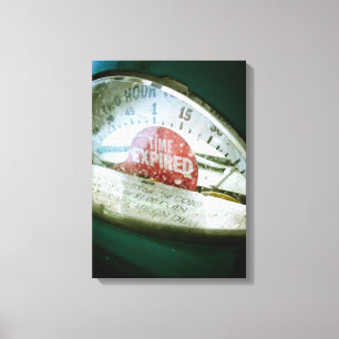 Retro Parkuhr 02 Starke Canvas Print Leinwanddruck