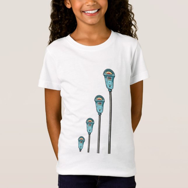 Retro-Parkuhr T-Shirt (Vorderseite)