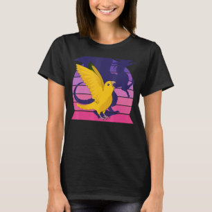 Retro Parrot I Dragon I schreiend Königin von Baye T-Shirt