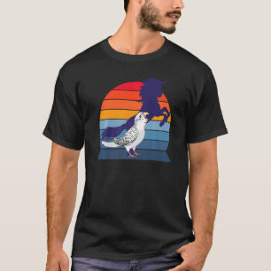 Retro Parrot I Einhorn I schreiend weißer Budgie T-Shirt