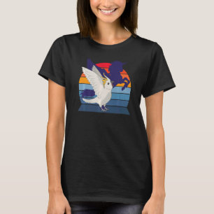 Retro Parrot I geflügelte Einhorn I Schrei Cockato T-Shirt