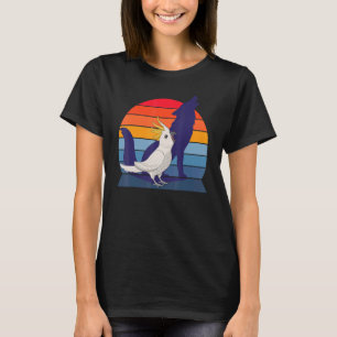 Retro Parrot I Howling Wolf I schreiend Cockatoo T-Shirt