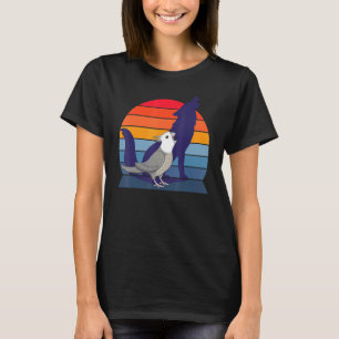 Retro Parrot I Howling Wolf I schreiend grauer Coc T-Shirt