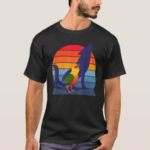 Retro Parrot I Howling Wolf I schreiend Jenday Con T-Shirt