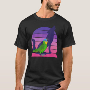 Retro Parrot I Howling Wolf I schreiend Orange win T-Shirt