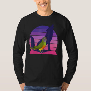 Retro Parrot I Howling Wolf I schreiend Senegal Pa T-Shirt