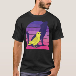Retro Parrot I Howling Wolf I schreit gelbes Par T-Shirt
