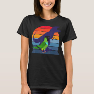 Retro Parrot I Tyrannosaurus Rex I Schrei Nanda T-Shirt