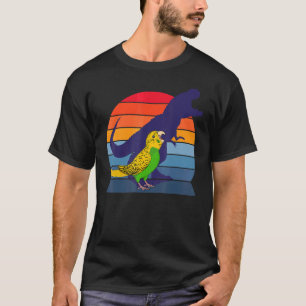 Retro Parrot I Tyrannosaurus Rex I schreit Yello T-Shirt