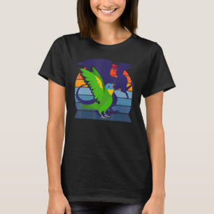 Retro Parrot I Winged Dragon I Orange geflügelt Am T-Shirt