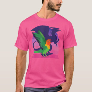 Retro Parrot I Winged Dragon I schreiend Fischer's T-Shirt