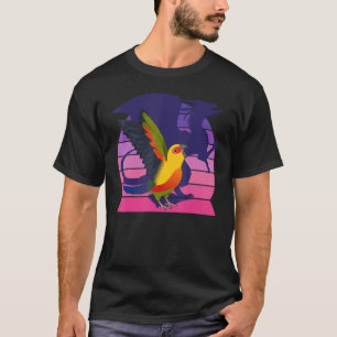 Retro Parrot I Winged Dragon I schreiend Jenday Co T-Shirt