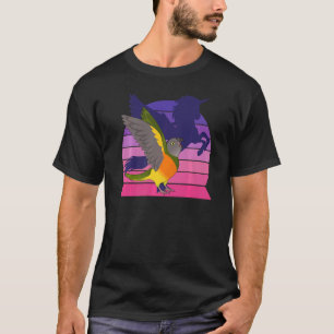 Retro Parrot I Winged Unicorn I schreien Senegal T-Shirt