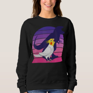 Retro Parrot Tyrannosaurus Rex I schreiend Lutino Sweatshirt