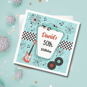 Retro-Party 1950er Serviette