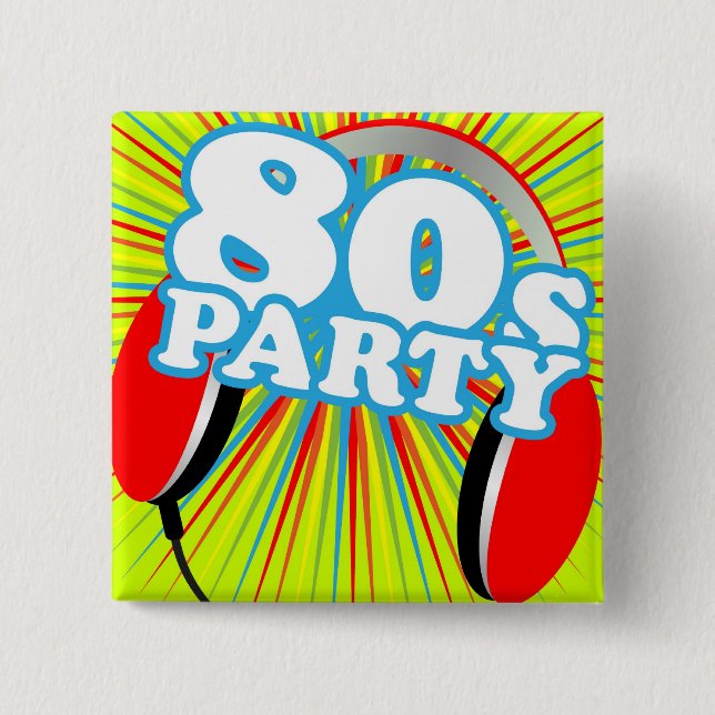 Retro Party Button (Vorderseite)