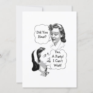 Retro-Party Einladung