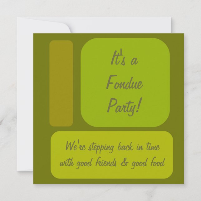 Retro-Party Einladung (Vorderseite)