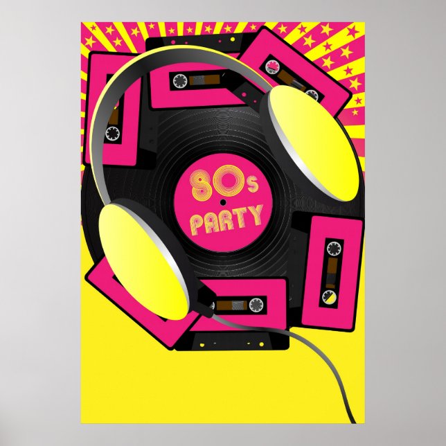 Retro-Party Poster (Vorne)