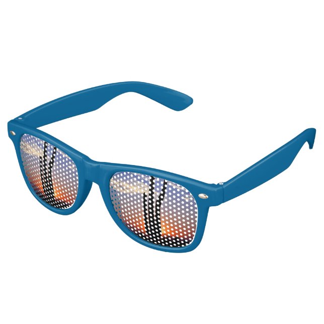 Retro Party Shades Cactus Wüstengläser Partybrille (Schrägansicht)