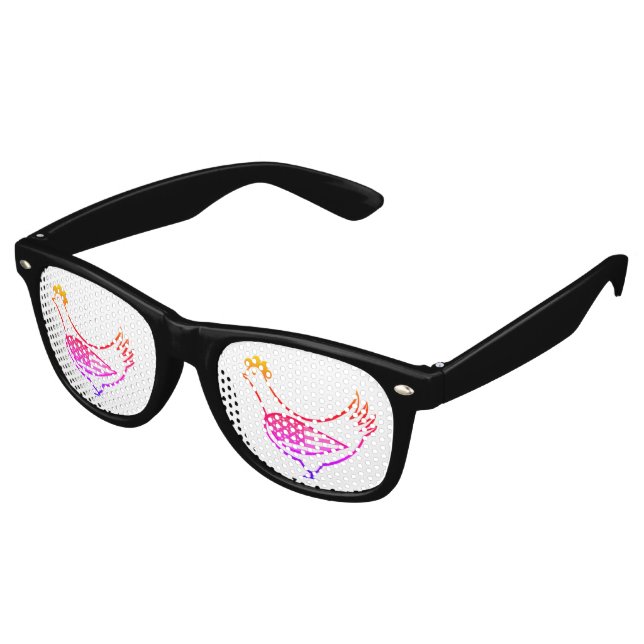retro party shades partybrille (Schrägansicht)