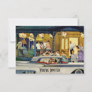 Retro Party Time V2 Einladung