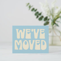 Retro Pastel Blue Minimalistisch verschoben neue A