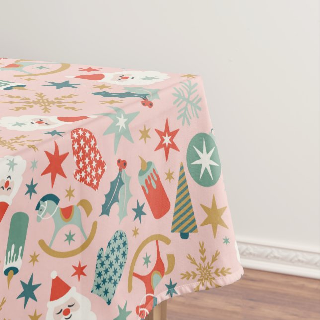 Retro Pastel Christmas Tischdecke (Beispiel)