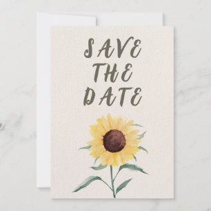 Retro Pastel Color Daisy Wedding Save The Date