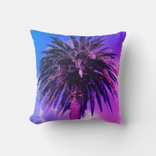 Retro Pastel Farbpalme Kissen