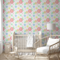 Retro Pastel florale Schale und Hängematte
